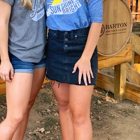 Madewell Dresses & Skirts - Black Denim Madewell Skirt